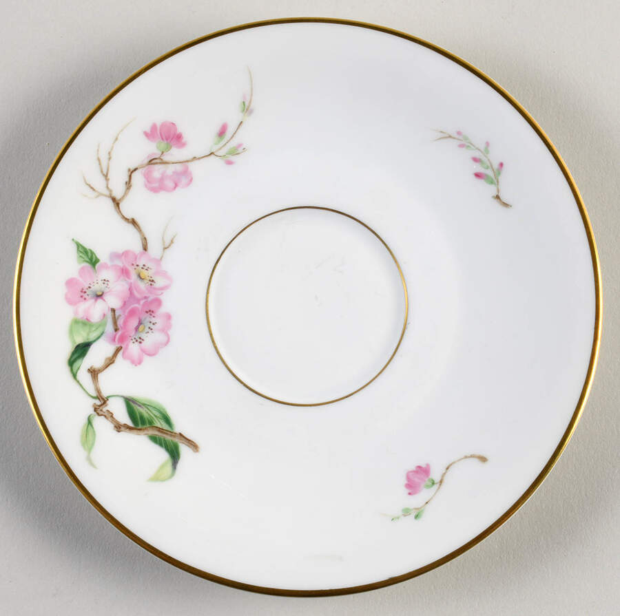 Blossomtime White Saucer by Heinrich - H&C-1