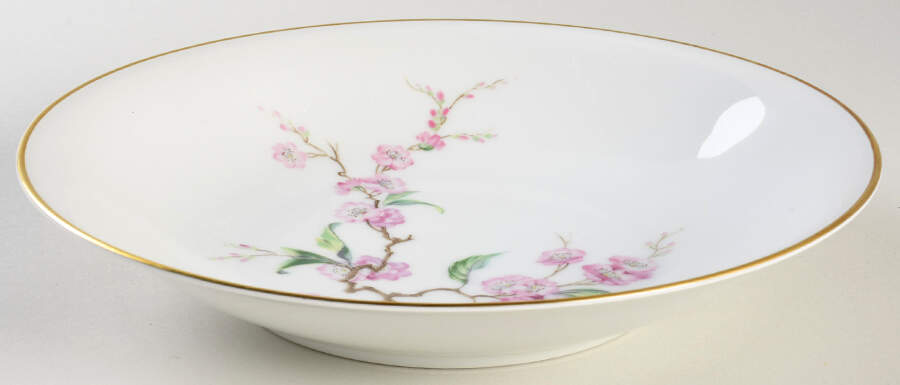 Blossomtime White Large Coupe Soup Bowl by Heinrich - H&C-1