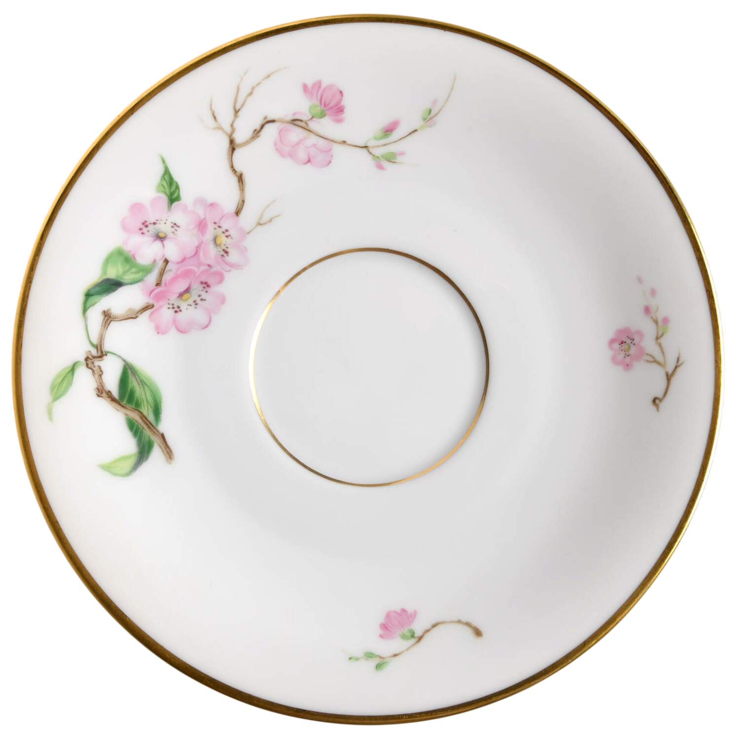 Blossomtime White Saucer for Footed Cup by Heinrich - H&C-1