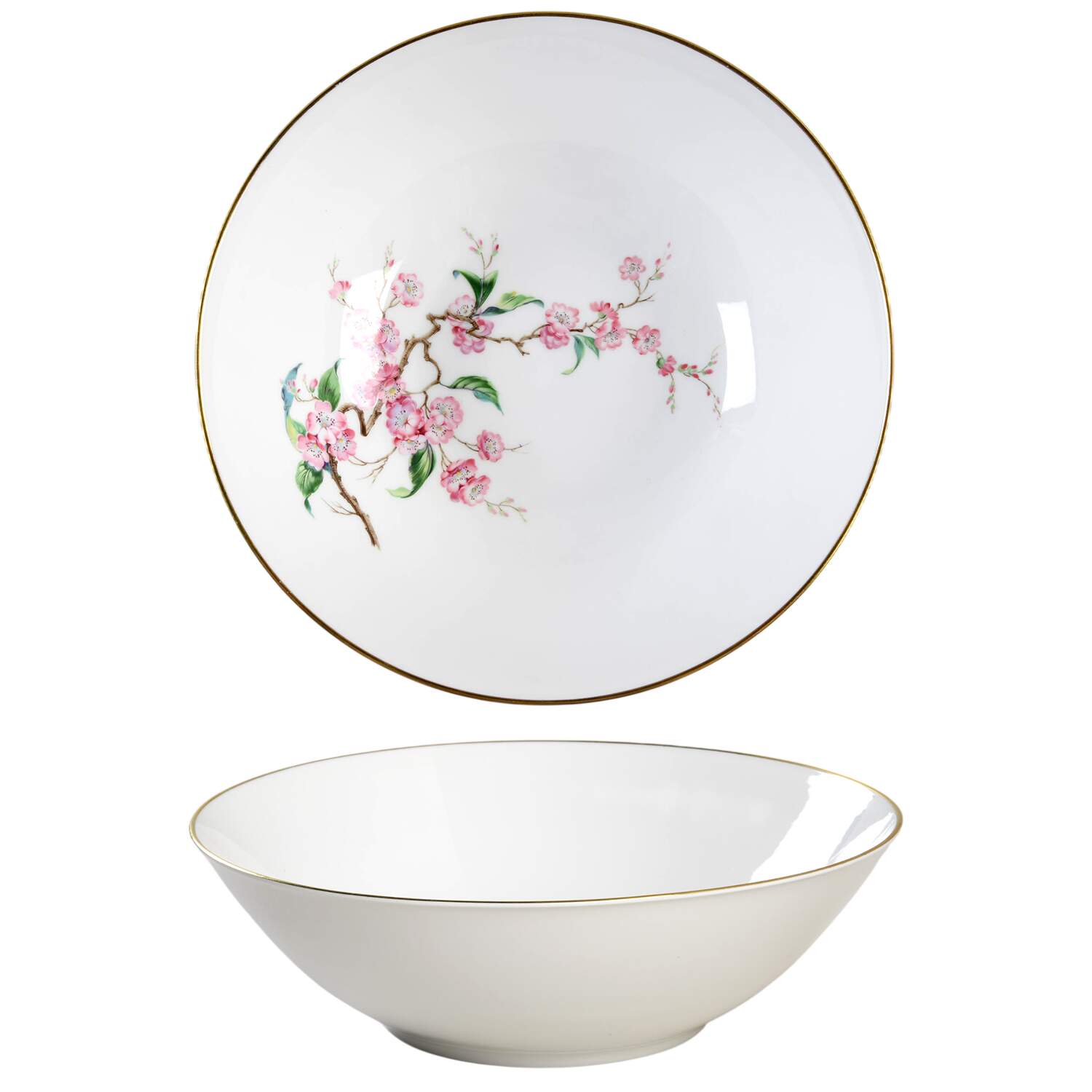Blossomtime White 10" Round Vegetable Bowl by Heinrich - H&C-1