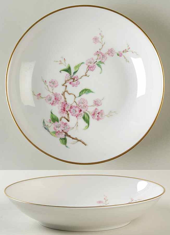 Blossomtime White Coupe Soup Bowl by Heinrich - H&C-1