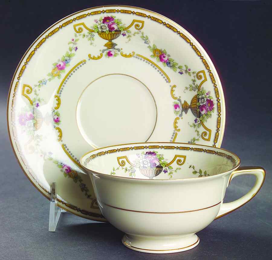 Brandon-Olympia Footed Cup & Saucer Set by Heinrich - H&C-1