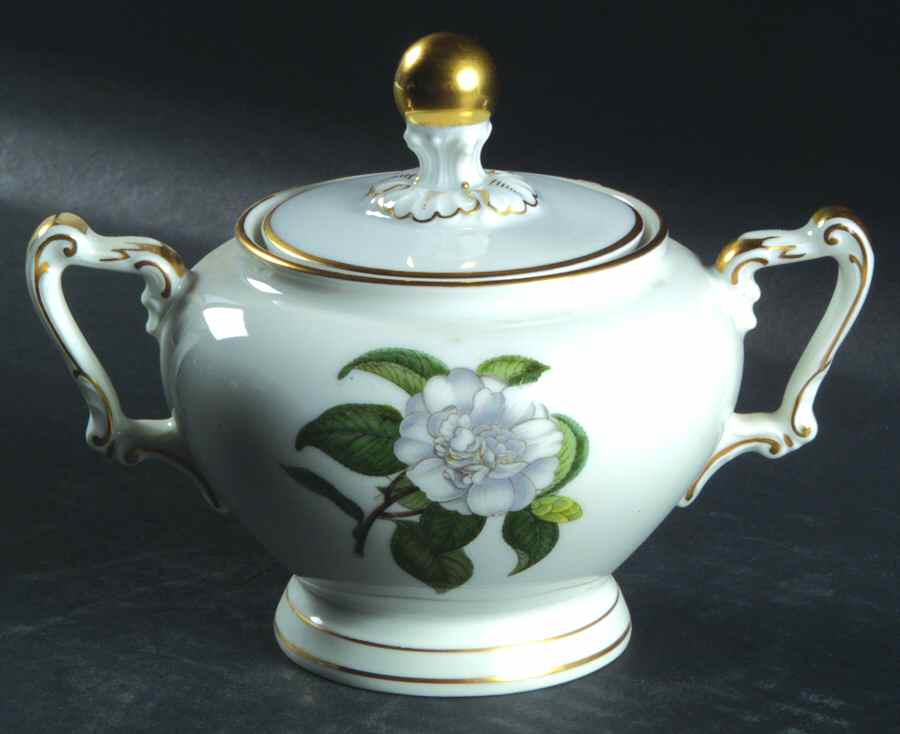 Camellia Sugar Bowl & Lid by Heinrich - H&C-1