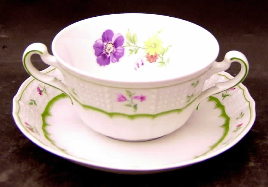 Chambord Flat Cream Soup Bowl & Saucer Set by Heinrich - H&C-1