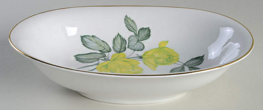 Chartrose 10" Oval Vegetable Bowl by Heinrich - H&C-1