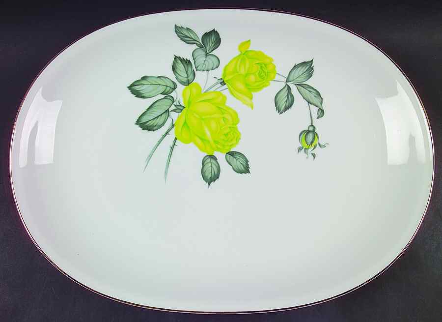 Chartrose 16" Oval Serving Platter by Heinrich - H&C-1