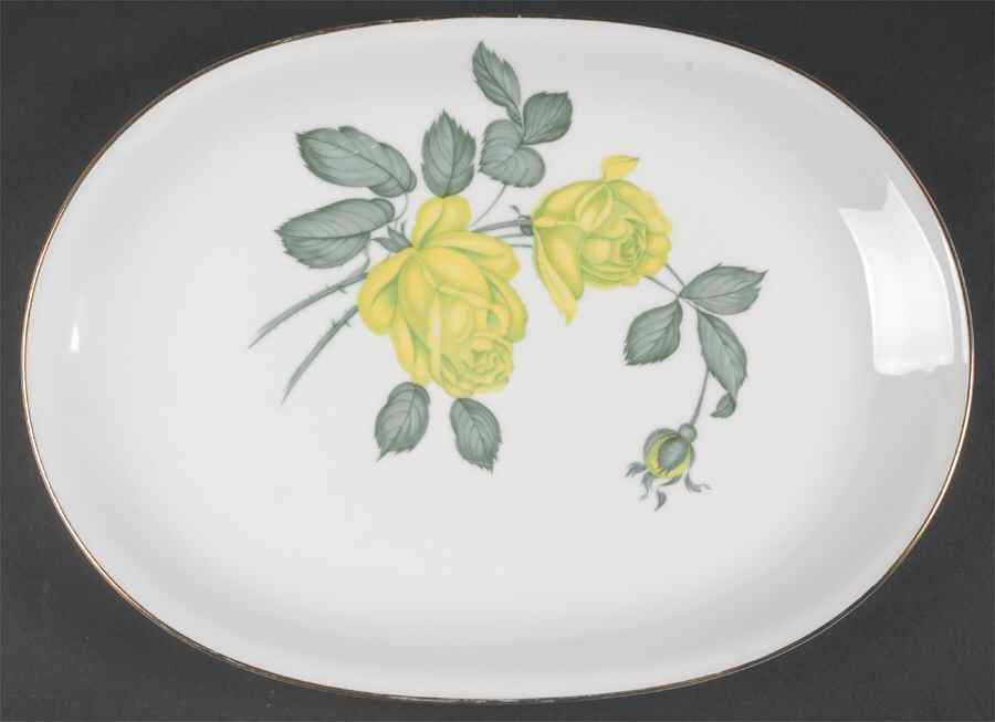 Chartrose 14" Oval Serving Platter by Heinrich - H&C-1