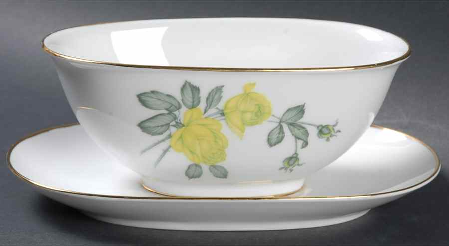 Chartrose Gravy Boat with Attached Underplate by Heinrich - H&C-1