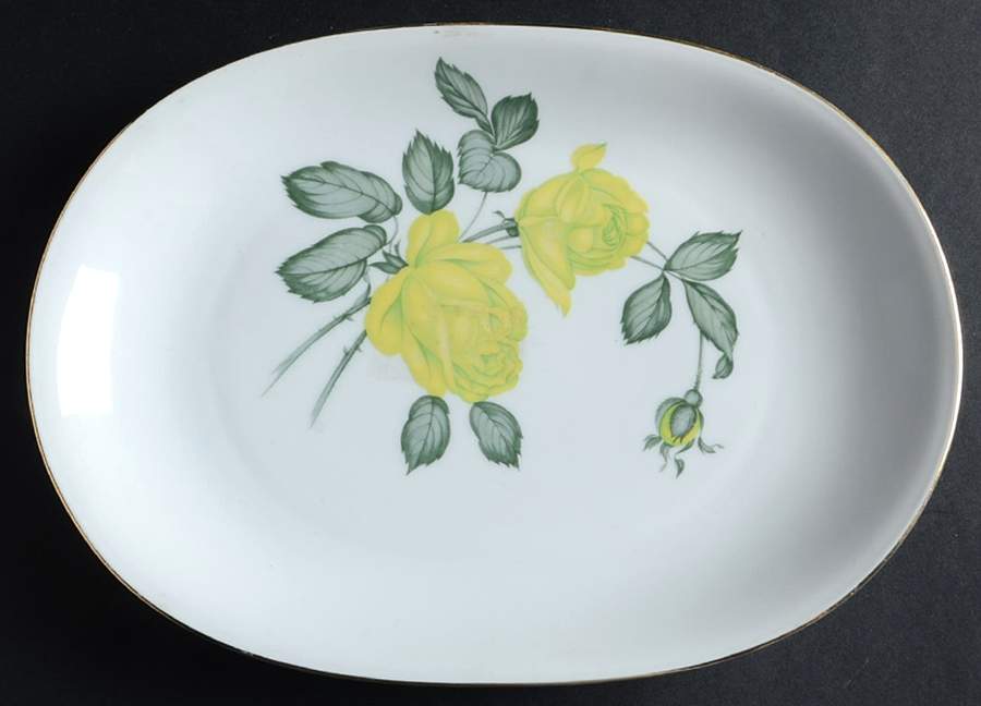 Chartrose 11" Oval Serving Platter by Heinrich - H&C-1