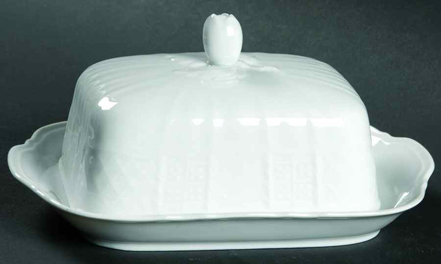 Chateau Weiss Rectangular Covered Butter by Heinrich - H&C-1
