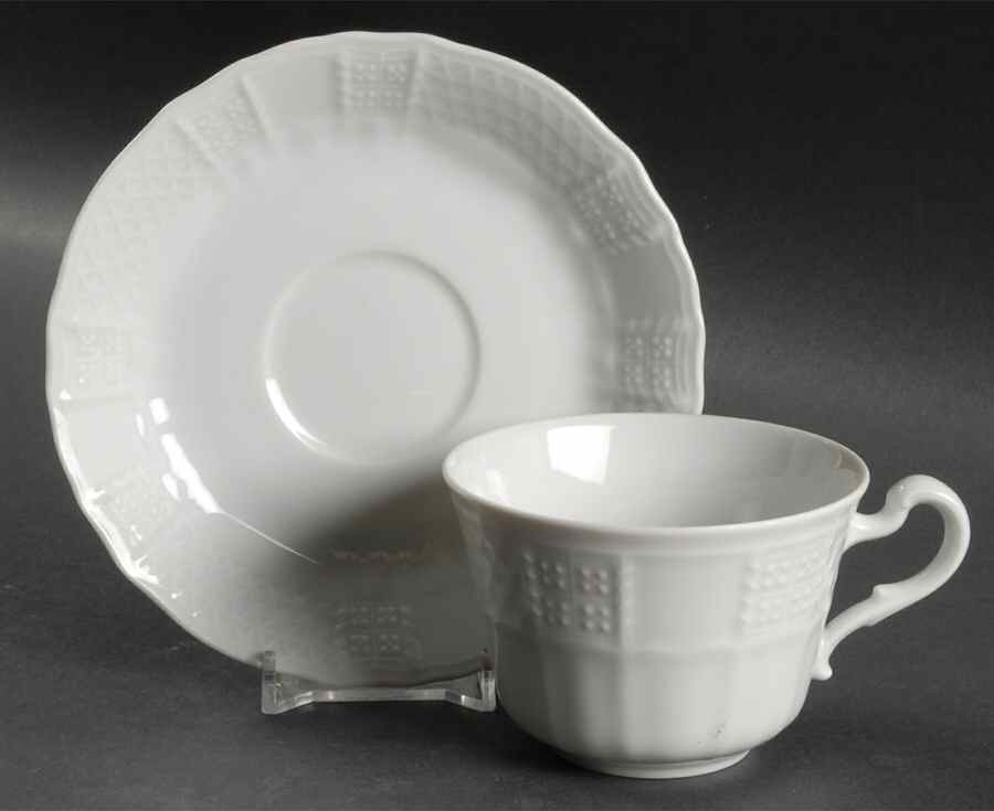 Chateau Weiss Flat Cup & Saucer Set by Heinrich - H&C-1
