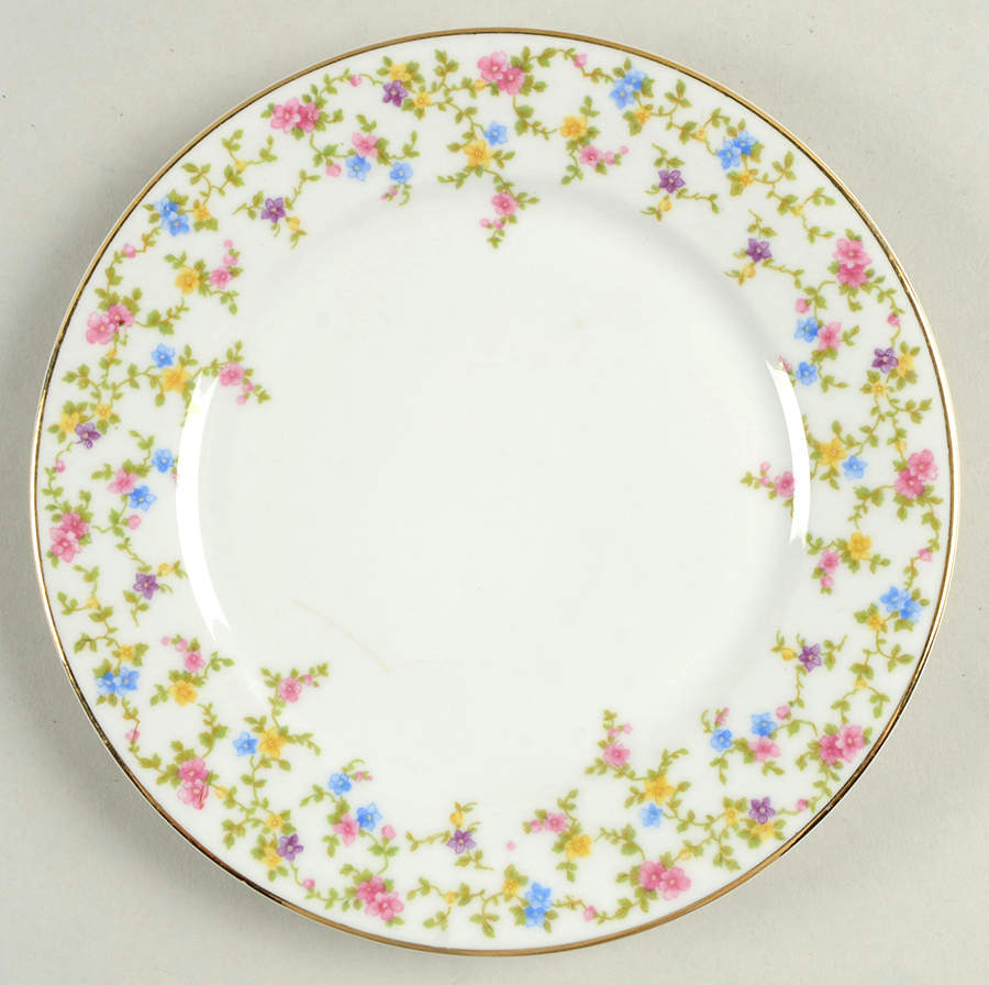 Coquette White Bread & Butter Plate by Heinrich - H&C-1