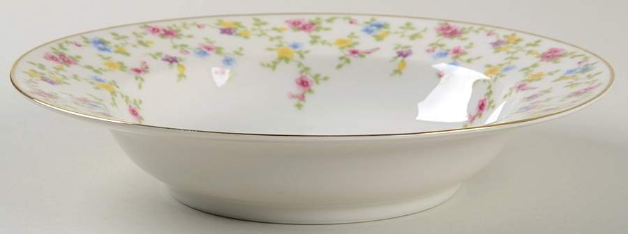Coquette White Rim Soup Bowl by Heinrich - H&C-1