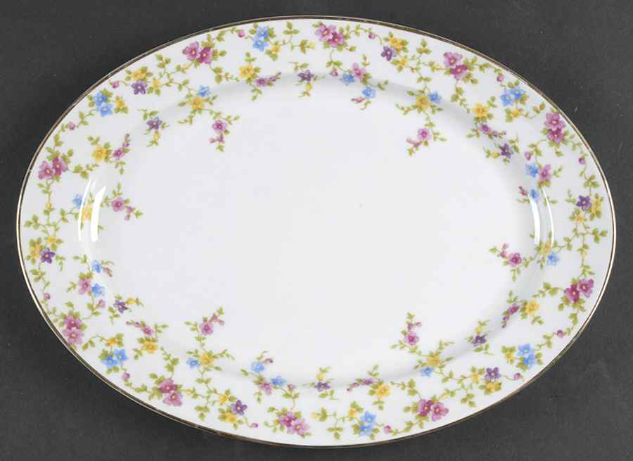 Coquette White 11" Oval Serving Platter by Heinrich - H&C-1