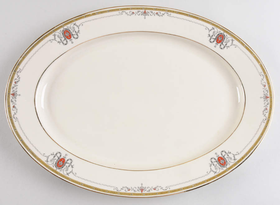 Crusader (Smooth) 14" Oval Serving Platter by Heinrich - H&C-1