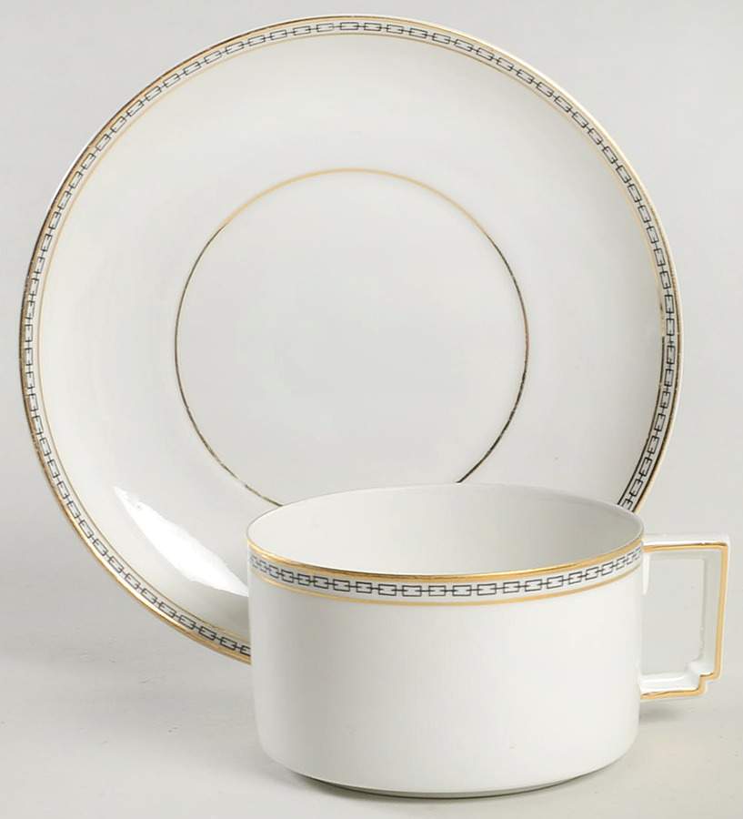 Dallas Flat Cup & Saucer Set by Heinrich - H&C-1
