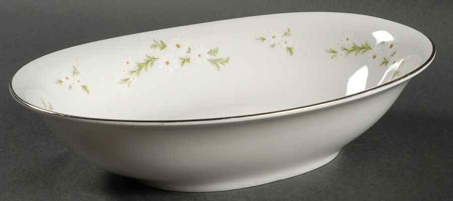 Daisy Wreath 10" Oval Vegetable Bowl by Heinrich - H&C-1