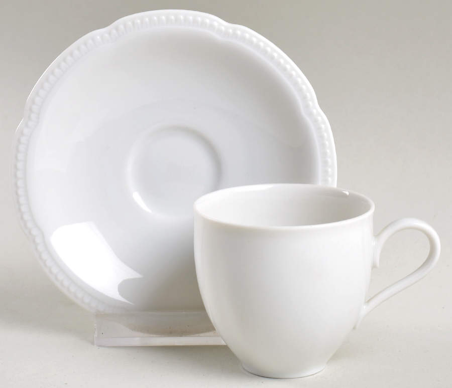 Elisabeth Flat Demitasse Cup & Saucer Set by Heinrich - H&C-1