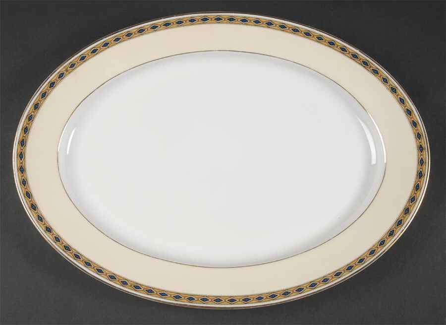 Empire (No Center Design) 14" Oval Serving Platter by Heinrich - H&C-1