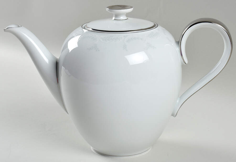 Ferndale (Newer, Platinum Trim) Coffee Pot & Lid by Heinrich - H&C-1