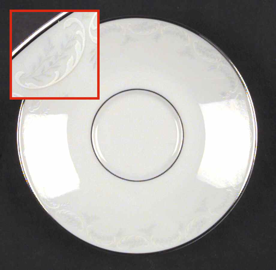 Ferndale (Newer, Platinum Trim) Saucer by Heinrich - H&C-1