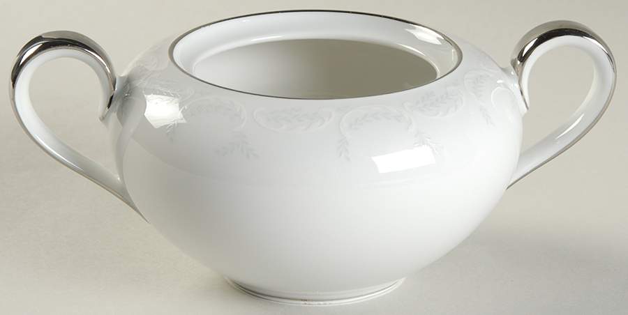 Ferndale (Newer, Platinum Trim) Sugar Bowl No Lid by Heinrich - H&C-1