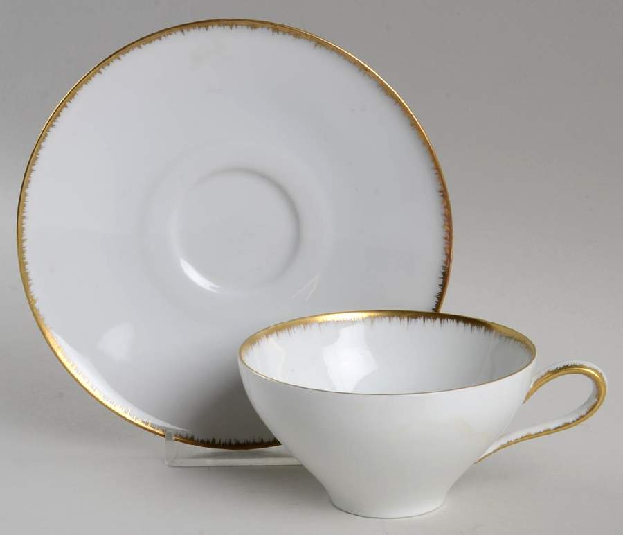 Flammgold Flat Cup & Saucer Set by Heinrich - H&C-1