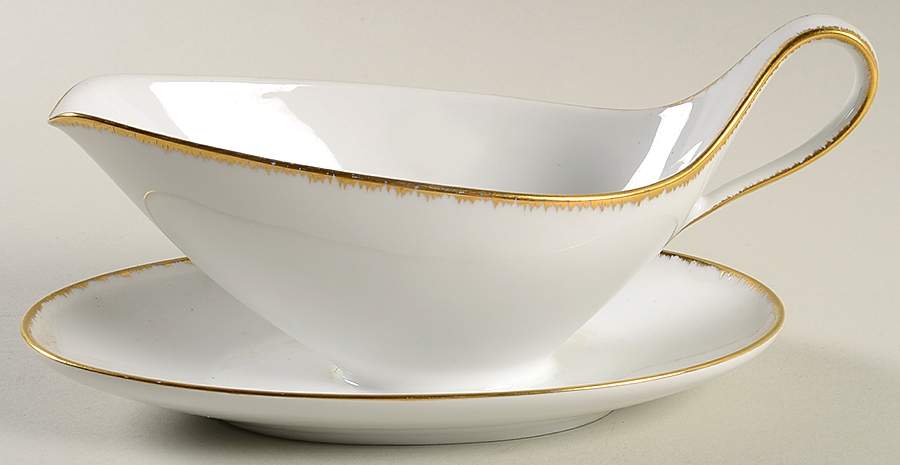 Flammgold Gravy Boat with Attached Underplate by Heinrich - H&C-1