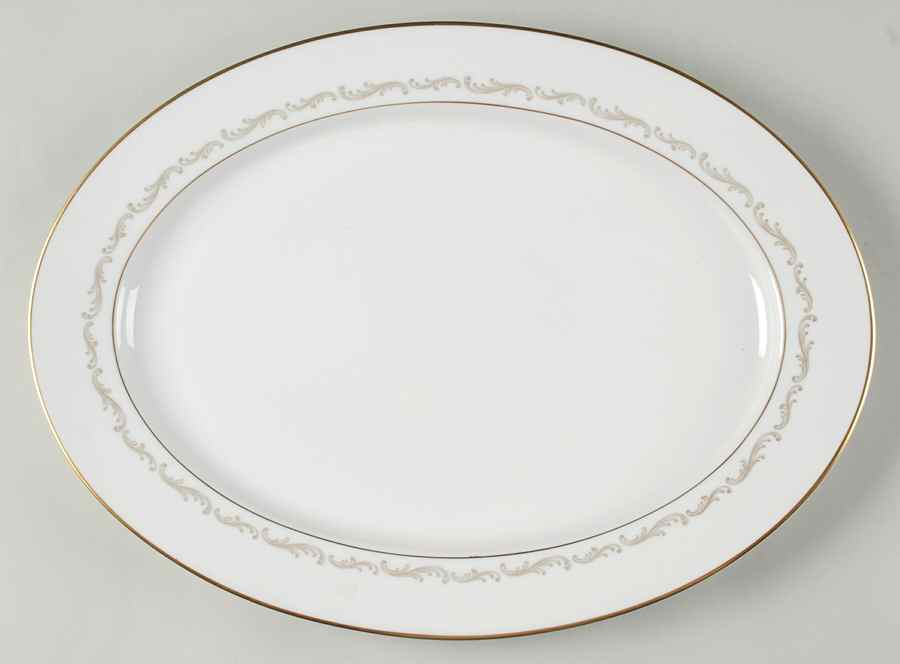 Golden Arc 16" Oval Serving Platter by Heinrich - H&C-1
