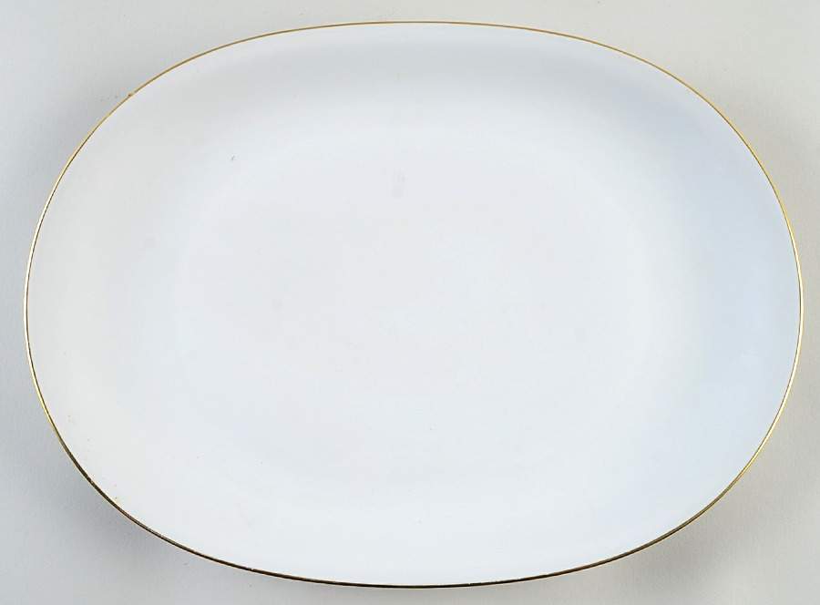 Gold Band 14" Oval Serving Platter by Heinrich - H&C-1