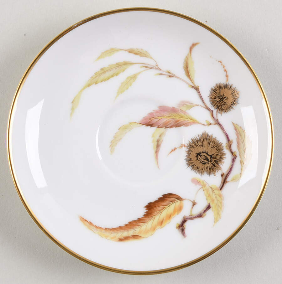 Golden Chestnut Saucer for Demitasse Cup by Heinrich - H&C-1