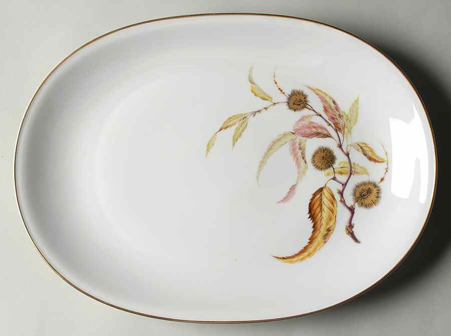 Golden Chestnut 16" Oval Serving Platter by Heinrich - H&C-1