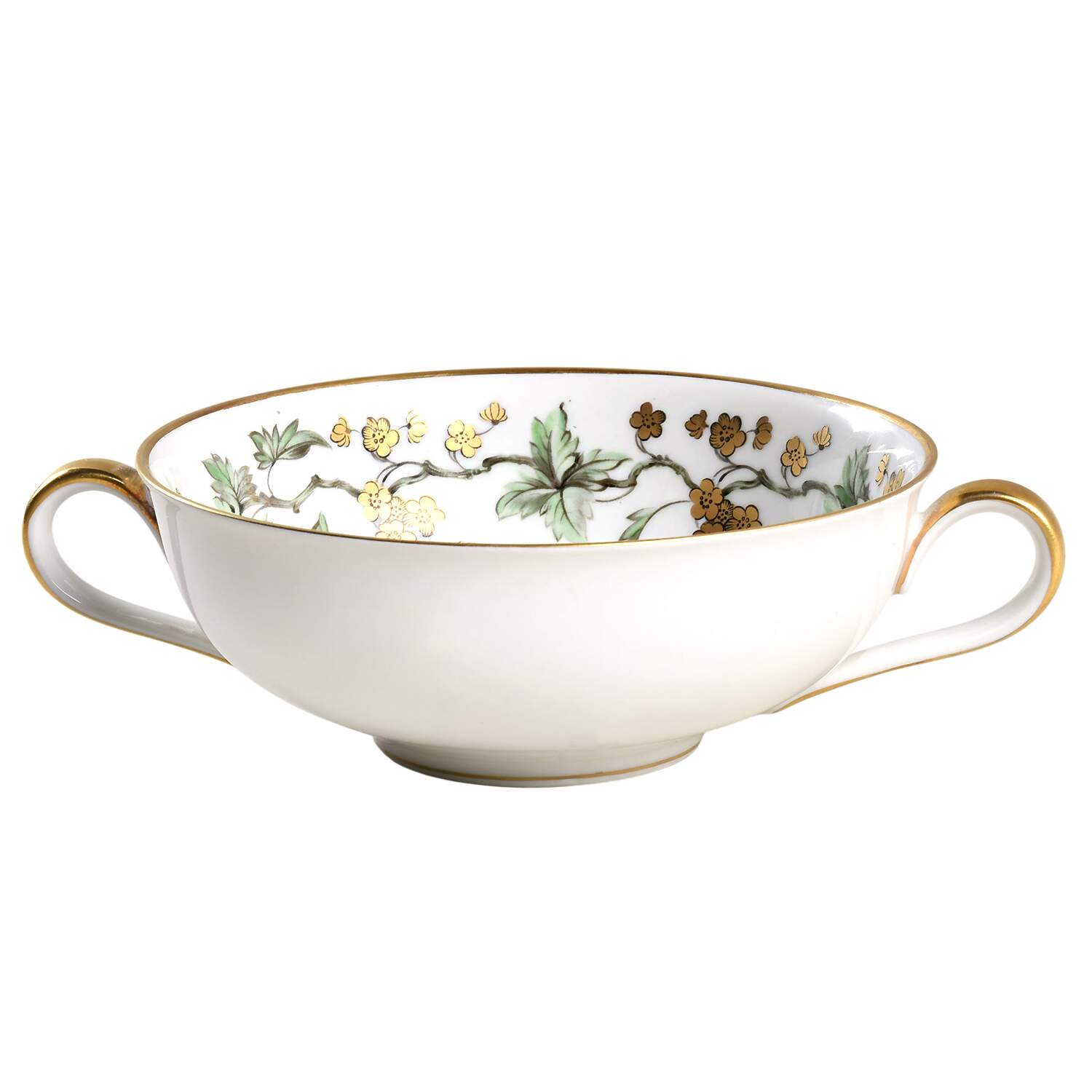 Golden Fantasy Flat Cream Soup Bowl by Heinrich - H&C-1