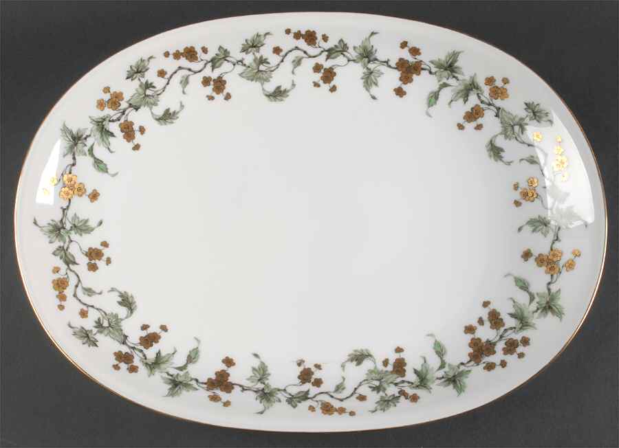 Golden Fantasy 16" Oval Serving Platter by Heinrich - H&C-1