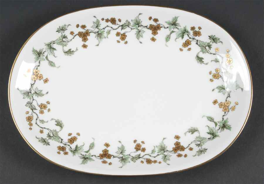 Golden Fantasy 11" Oval Serving Platter by Heinrich - H&C-1