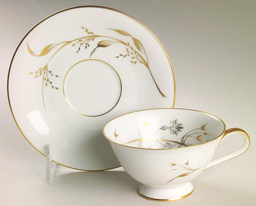 Golden Harvest Footed Cup & Saucer Set by Heinrich - H&C-1