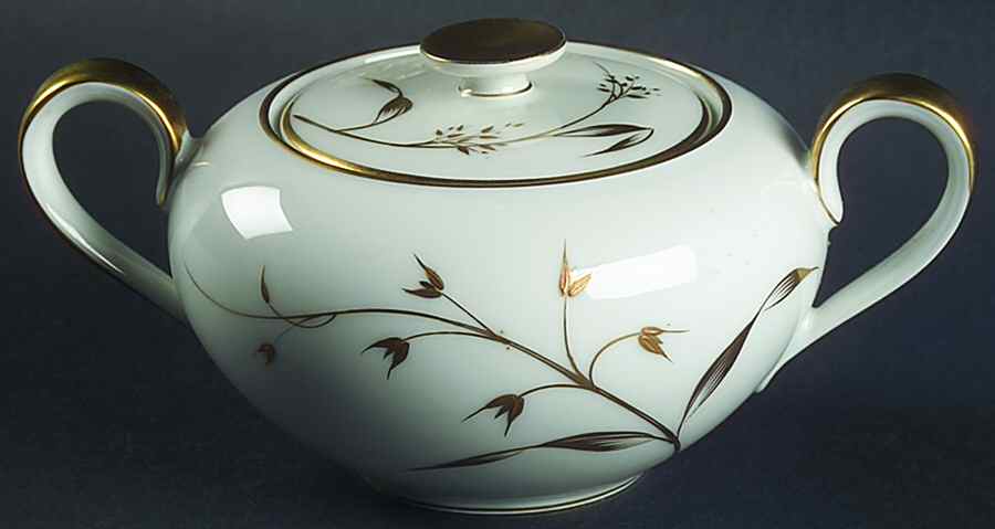 Golden Harvest Sugar Bowl & Lid by Heinrich - H&C-1