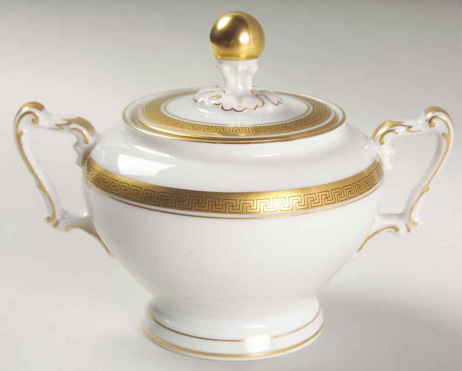 Golden Key Sugar Bowl & Lid by Heinrich - H&C-1
