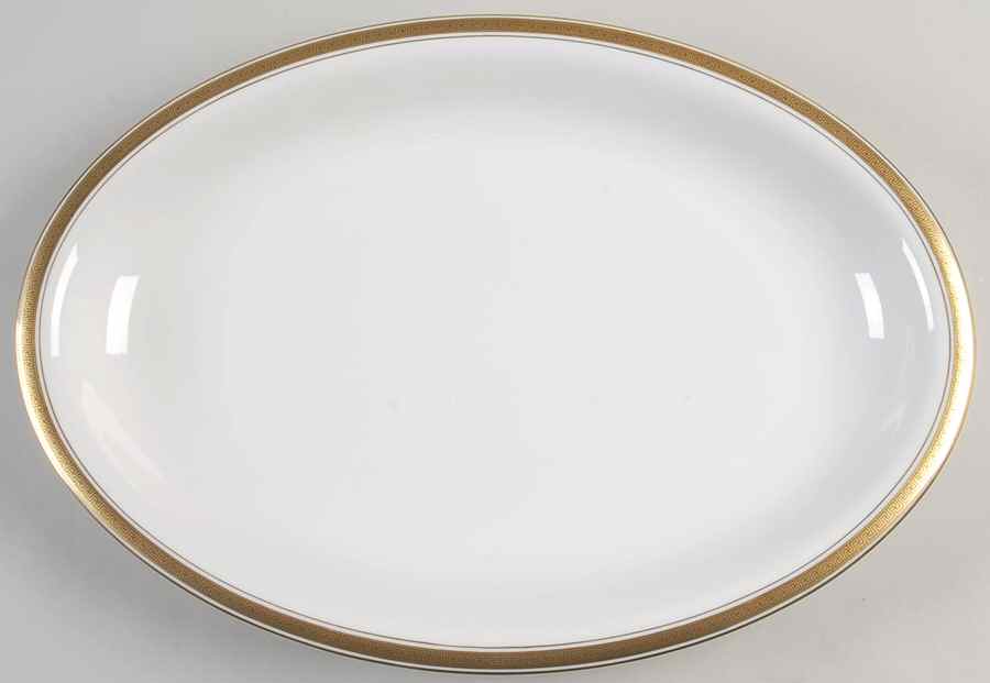 Golden Key 16" Oval Serving Platter by Heinrich - H&C-1