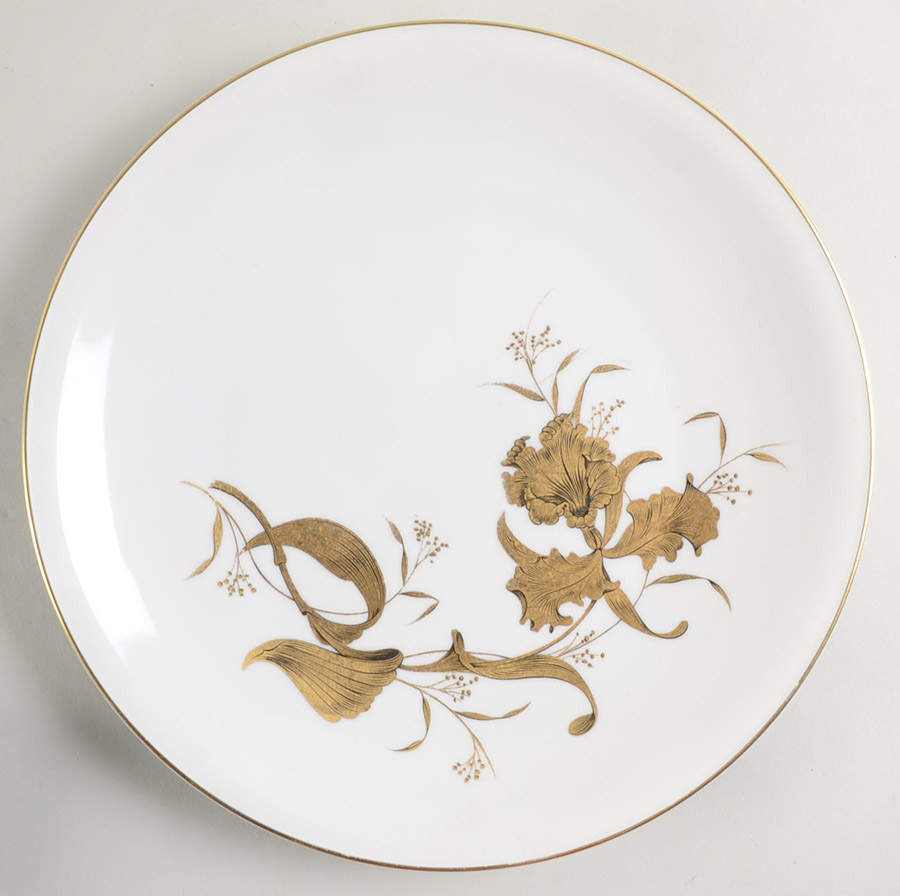 Golden Orchid Dinner Plate by Heinrich - H&C-1