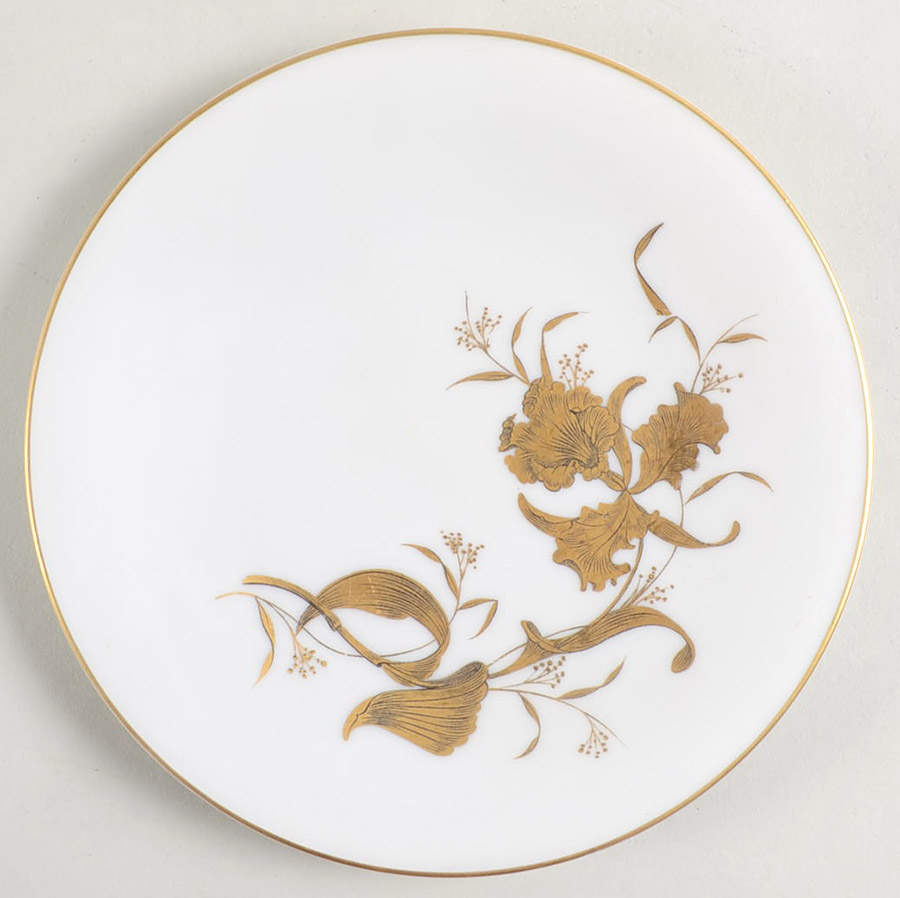 Golden Orchid Bread & Butter Plate by Heinrich - H&C-1