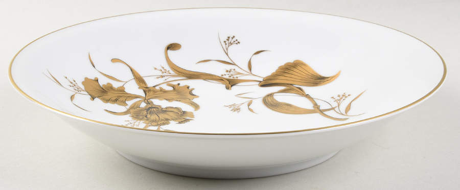 Golden Orchid Large Coupe Soup Bowl by Heinrich - H&C-1