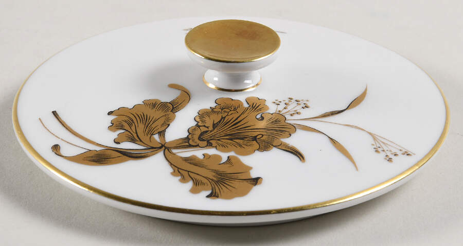 Golden Orchid Lid for Sugar Bowl by Heinrich - H&C-1
