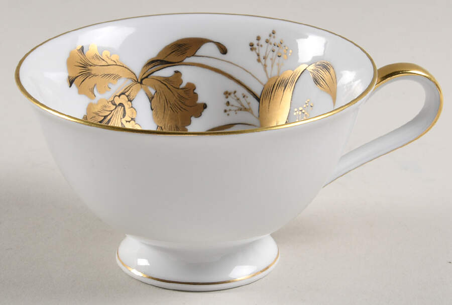 Golden Orchid Footed Cup by Heinrich - H&C-1
