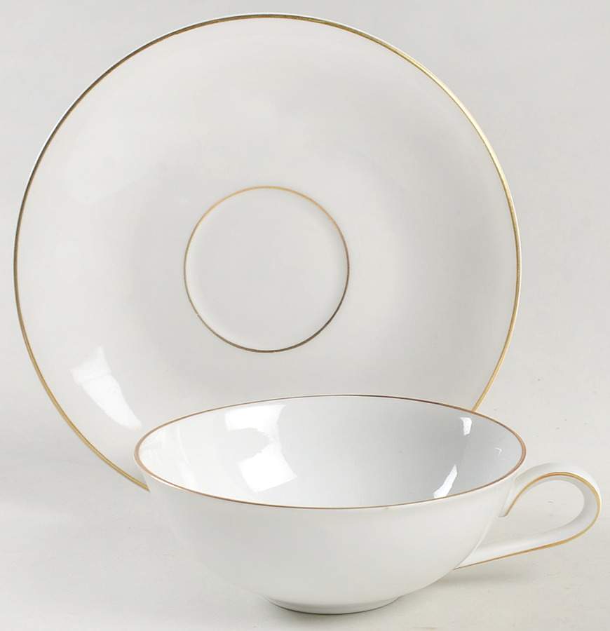 Golden Peak Flat Cup & Saucer Set by Heinrich - H&C-1