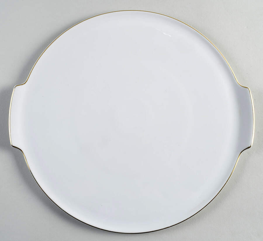 Golden Peak Handled Cake Plate by Heinrich - H&C-1