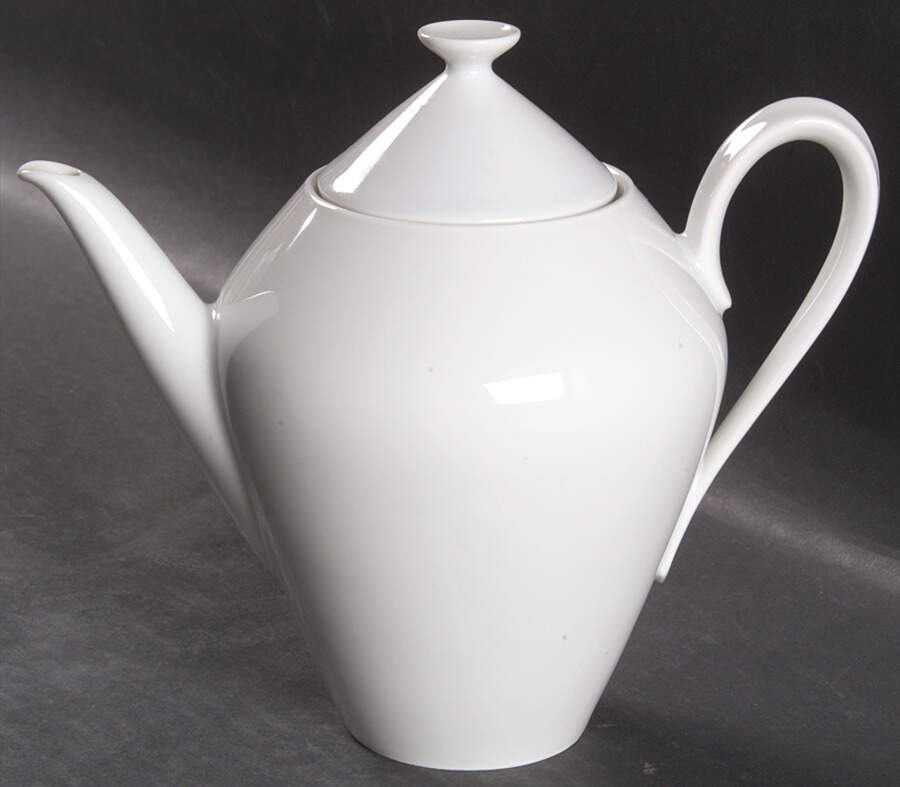 Grazie White Mini Coffee Pot & Lid by Heinrich - H&C-1
