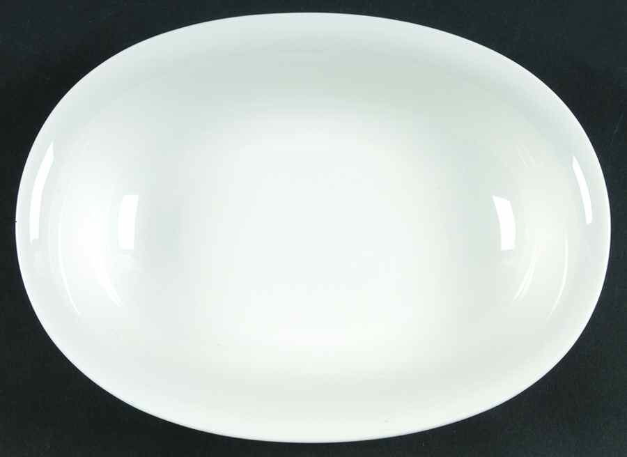 Grazie White 10" Oval Vegetable Bowl by Heinrich - H&C-1