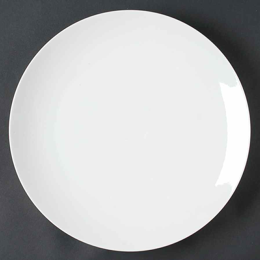 Grazie White 12" Chop Plate (Round Platter) by Heinrich - H&C-1