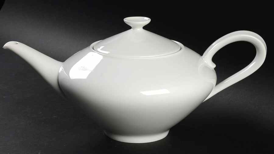 Grazie White Teapot & Lid by Heinrich - H&C-1